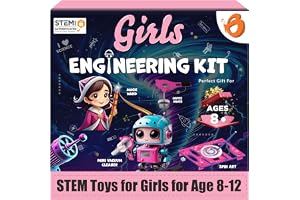 Butterfly EduFields Girls Engineering Science Experiment Kit for Age 8-12 | 100+ STEM Projects & Science Experiments | Educational Learning Toy | Birthday Gifts for 8 9 10 11 12 Year Old Girls