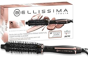 Bellissima My Pro Magic Style Brush P2 30 Szczotka grzewcza, gładkie włosy naturalny lub falowany efekt, średnica 30 mm, technologia jonowa, powłoka ceramiczna, wielonapięciowa