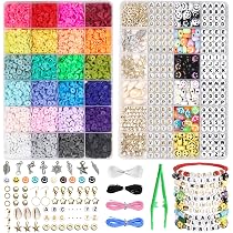 Perles En Bois Colorées 400 Pièces - Smiley, Fleurs, Animaux - Avec Aiguille Et Fil - Pour Bijoux, Artisanat, Activités Enfants