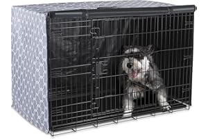 Amazon Basics Dog Cage Covers, Crate Covers for Dog Cages, 121.9 cm, Pattern