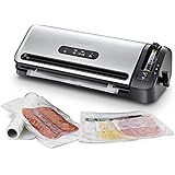FoodSaver FFS017X macchina sottovuoto per alimenti secchi/umidi, portarotolo e taglierina integrati, aspirazione + sigillatur