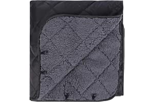 ‎REDCAMP REDCAMP Waterproof Camping Blanket with Sherpa Lining, Thermal Large Stadium Blanket, Warm Outdoor Blanket for Camping, Plane Travel, Backpacking, Sailing, Travel