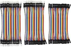 AlmoCN - Cable Dupont (120 unidades, 10 cm, multicolor, 40 pines macho a hembra, 40 pines macho a macho, 40 pines hembra a hembra, 40 pines hembra a hembra, cables de puente para Arduino