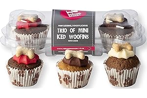 The Barking Bakery Mini Iced Trios, multicolor