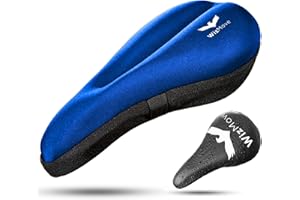 wizmove Funda de Gel para Sillin de Bicicleta con Profesional Cubierta Impermeabile – Comodidad Sensacional para Ciclismo de Clase en Carretera Montaña o Spinning