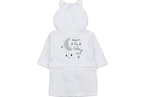 BabyTown Baby Boys & Girls Star Plush Fleece Dressing Gown