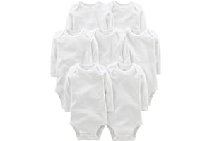 Simple Joys by Carter's Side-Snap Long-Sleeve Shirt Body (Pack de 7) Unisex bebé