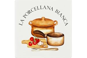 LA PORCELLANA BIANCA PB LA PORCELLANA Weiss - dekorierter Untersetzer quadratisch 18 x 18 cm