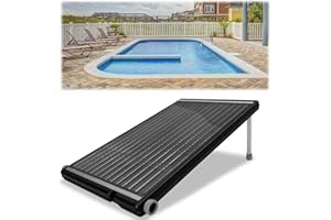 JOIEYOU Solar Poolheizung Solarkollektor Solarthermie kollektor Solarheizung Swimmingpool Erwärmen Wasser 111,5 x 66 x 6,5 cm