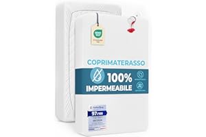 Dreamzie Coprimaterasso Lettino 60x120 cm Impermeabile per Neonati– Morbido e traspirante - Coprimaterasso Antiacaro Lavabile a 60°C – Certificato Oeko-Tex