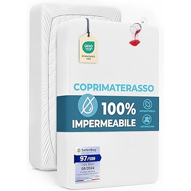Coprimaterasso Impermeabile Per Lettino 70x70 Cm - In Spugna Di Cotone, Traspirante E Antiacaro - Foto 11