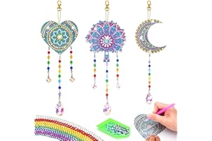 Celecstan Kit Diamond Painting Juguetes Niños Campanas de Viento Kit Manualidades para Niñas - Año Nuevo Juegos Regalos para Niño