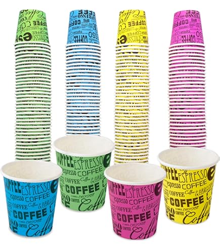 Terryshop74 Kit Complet 200 Gobelets En Papier à Café 66 Ml