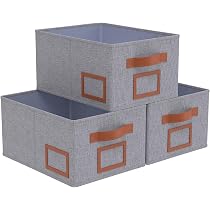 KunLS Scatola Porta Oggetti Scatole per Vestiti Contenitori per Armadio Scatola Contenitore Contenitore Vestiti Scatole per Cubetti di Stoccaggio Gray,38 * 25 * 25cm