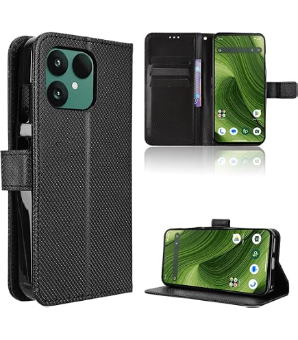 Leder Flip Case Für Fairphone 6 5G – Echt Leder Hülle Als Klapphülle & Wallet In Schwarz