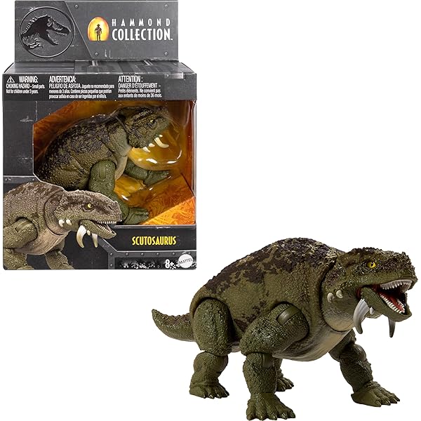 Mattel Jurassic World Teoría del Caos Rastreadores Gigantes Figura de Dinosaurio Styxosaurus, Juguete de Especie Grande, Ataque de Cabeza, Movimiento de Morder y Paleta, Juego Digital