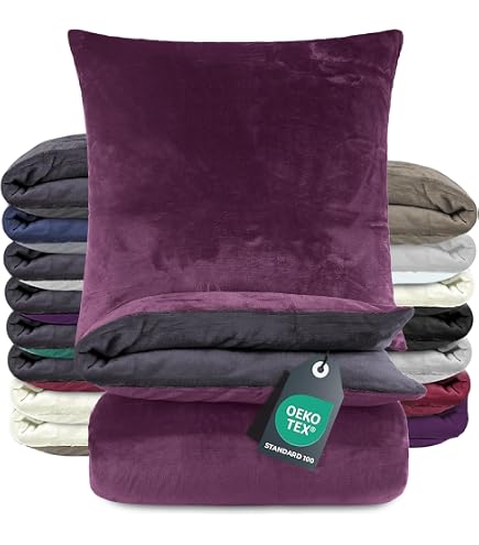 Produktbild von Bettwäsche Winter Cashmere Touch, Lila, Anthrazit, Paisley Muster