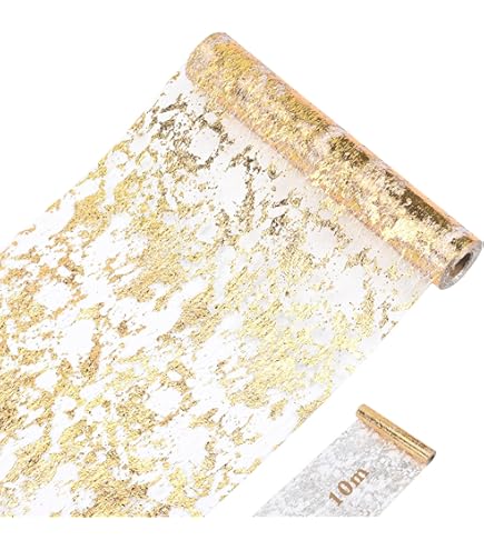 Sizoweb Tafelloper - 25 meter rol 300 mini decoratieve diamanten gratis (20cm breed, koper) : Deko AS GmbH