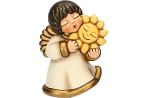 THUN - Angelo custode "Felicità"- cernamica - Collezione Angeli - 5,0 x 4,8 x 7,5 cm