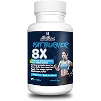 Naturstrong 100% Natural Fat Burner 8X Supplements Garcinia Combogia, Green Tea, Green Coffee Bean & Apple Cider Vinegar…