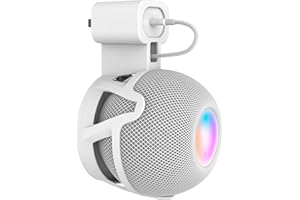 Tyeyober Wandhalter für Homepod Mini, stabile Lautsprecher-Wandhalterung für Homepod Mini, platzsparend, exzellentes Kabelmanagement ohne Kabelsalat