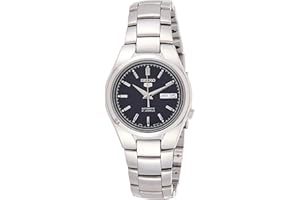 Seiko Zegarek męski analogowy automatyczny z bransoletką ze stali nierdzewnej – SNK603, srebrzysty, 37, Classic