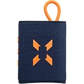 Xenon Smart Bluetooth Wireless Waterproof IPX7 RGB TWS Stereo Speaker (Navy Blue-Orange) X6703