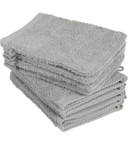Ôhm Set van 10 Handdoeken Beige 30x50 cm 100% Katoen 500 g/m², Ultra Absorberende Handdoeken voor Handen en Gezicht voor Dagelijks Gebruik, OEKO-TEX Gecertificeerd