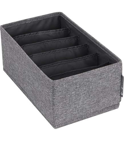 BIGSO 3er-Set Aufbewahrungsboxen - Schubladen Organizer Grau Für Kleidung & Accessoires