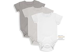 LALOONA BABY BEDDING LaLoona Body a maniche corte, confezione da 3 pezzi, body a maniche corte, in cotone, certificato ÖkoTex Standard 100