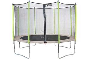 Kangui - Trampoline de Jardin Ø250-305 - 360-430 cm + Filet de sécurité JUMPI Zen