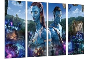 DKORARTE Tableau moderne Photo Film Avatar, Pandora, Zhangjiajie (Chine), James Cameron, 131 x 62 cm, réf. 27307