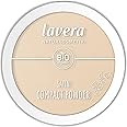 lavera Satin Compact Powder -Medium 02- nude - Organic Almond Oil & Organic Rice Powder - Vegan - Mattifying - Long-Lasting - Velvety Texture (1 x 9,5g)
