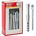 Fischer Extended Dowels with Screw, Grey, 8 x 80 mm