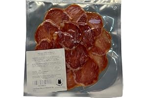 THE BLACK HOOF Lomo Iberico de Bellota - 100 grammes de Filet Ibérique Tranche de porcs ibériques nourris avec des glands. Charcuterie Iberique Pata Negra