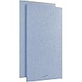 AudioSilk Acoustic Panels, 2 Pack, Large, 116 x 58cm, Pale Blue