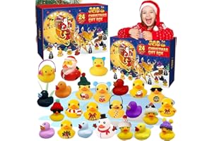 PIPIHOME Advent Calendar 2025, Duck Advent Calendar for Kids, 24PCS Rubber Duck Toys Countdown Calendar, Early Christmas Presents Stocking Stuffers Gadgets Xmas Gifts