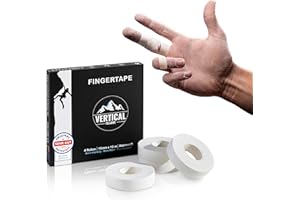 VERTICAL FELLOWS® 4 Rollen Klettertape 1,5cm breit - DERMATEST sehr gut - mit PDF Tapeanleitung ideales Fingertape und Sporttape für Klettern Bouldern Volleyball Handball Kampfsport
