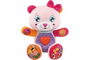 Clementoni Baby Betta Dolce Orsetta, Peluche Interattivo Parlante per Bambini di 6+ Mesi, Centro attività Che Stimola Lo Sviluppo Sensoriale e Cognitivo, Lingua Italiana, 17964