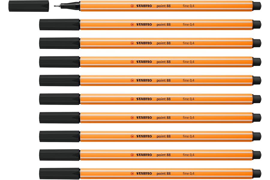Produktabbildung zu STABILO - Fineliner - point 88 | 10er Pack, schwarz