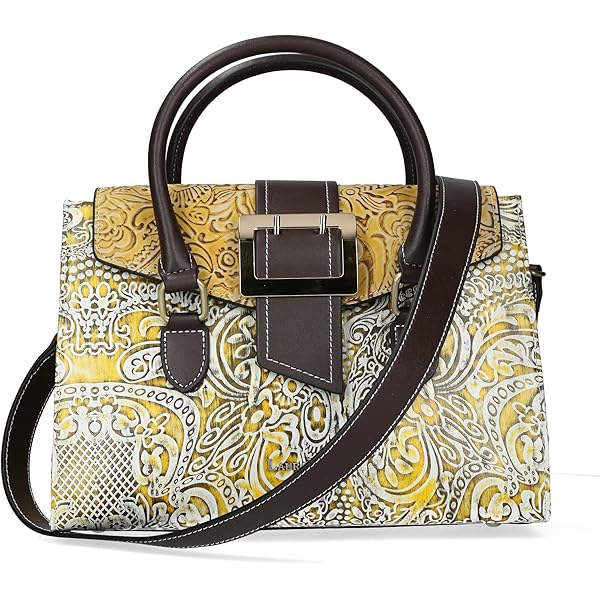 LAURA VITA Sac à Poignée Femme Antara 08, La Couleur:marron