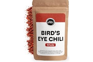 Spicy Welt Piri Piri & Hel Bird's Eye Chili (250g) - För Kycklingwok, Hemgjord Chiliolja, Thailändsk Curry & Salsa