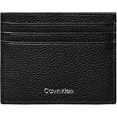 Calvin Klein Erkek FOIL EMBOSS EW CARD CASE Kart tutucu Black Tek Beden