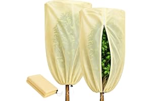 Kitnelw 2 delar slöja vinter utomhus växt 120 x 180 cm, 60 g/m²