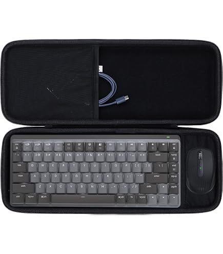 Étui Transport Clavier Gamer VOVIPO – Protège Clavier Mécanique Jusqu’à 18 Pouces, Poche Pour Souris Et Câbles