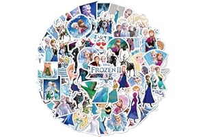 100 Pcs Adesivi Frozen, Wopin Adesivi Disney Frozen,Impermeabili Adesivi Frozen, Adesivi per Computer Portatile Frozen, per Bicicletta,bagagli,Moto Adesivi, Idea Regalo per Bambini, Ragazzi e Adulti