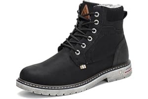Mishansha Homme Chaussures Trekking Outdoor Boots Bottes de Neige Hiver Imperméable, Taille 39-48
