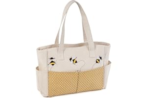 Hobby Gift Craft Bag, Bee-Applique, 13 x 36 x 31cm