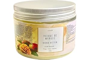 Beurre de Mangue Pur AYOMIN 100g – Soin Nourrissant Visage, Corps & Cheveux-Hydratation Intense & Soin Réparateur