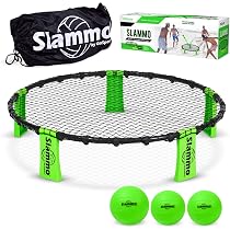 VEVOR Rete da Badminton Pallavolo Tennis, Set di Rete Pickleball Pieghevole Nylon Portatile, Regolabile Altezza, Facile da Installare con Pali Borsa, Uso Interno Esterno, 302 x 155 x 103 cm